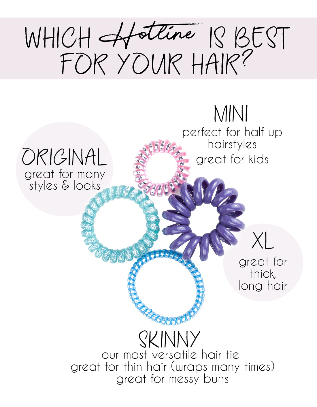 Guide to Hair Tie Sizes