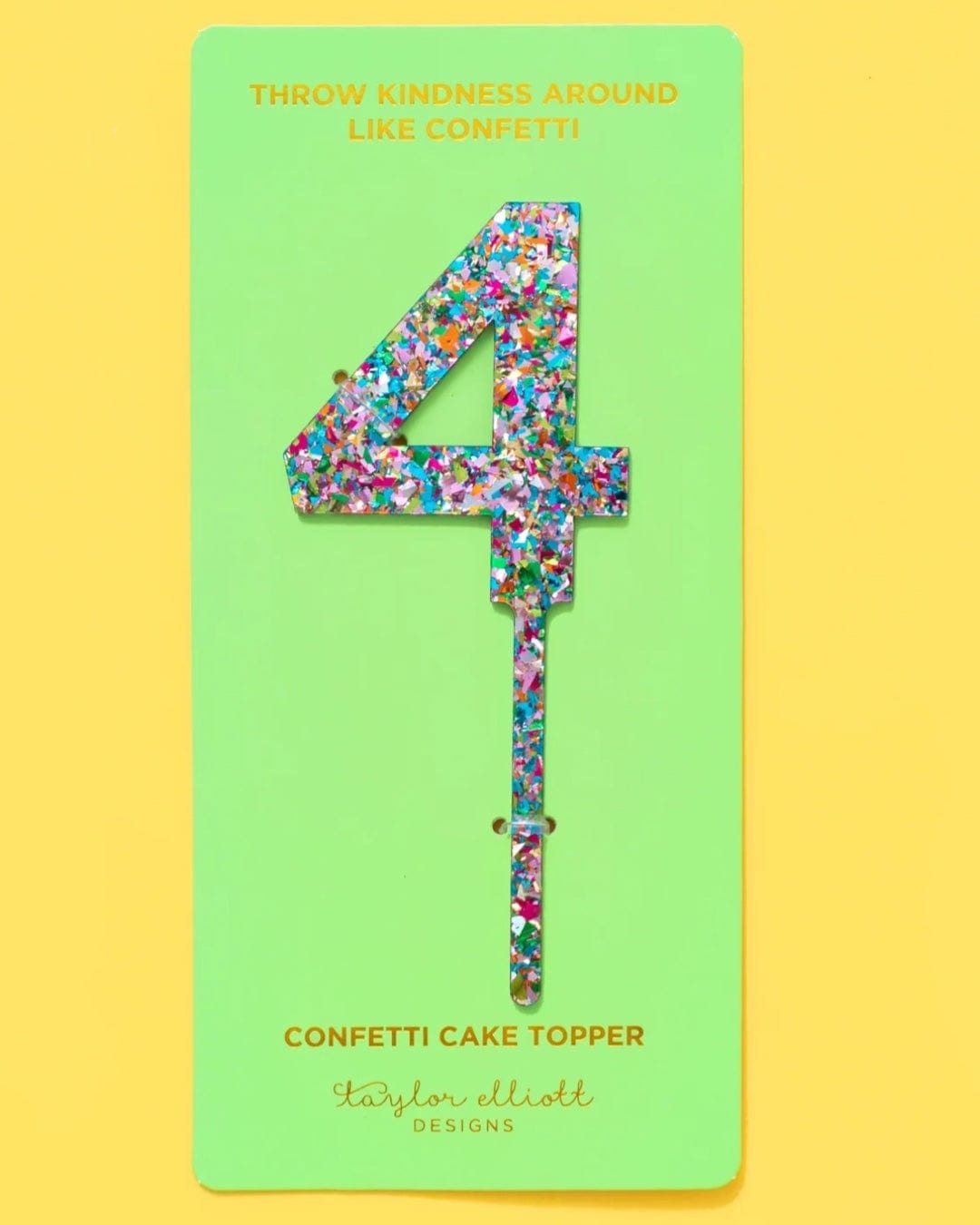 Confetti Cake Toppers