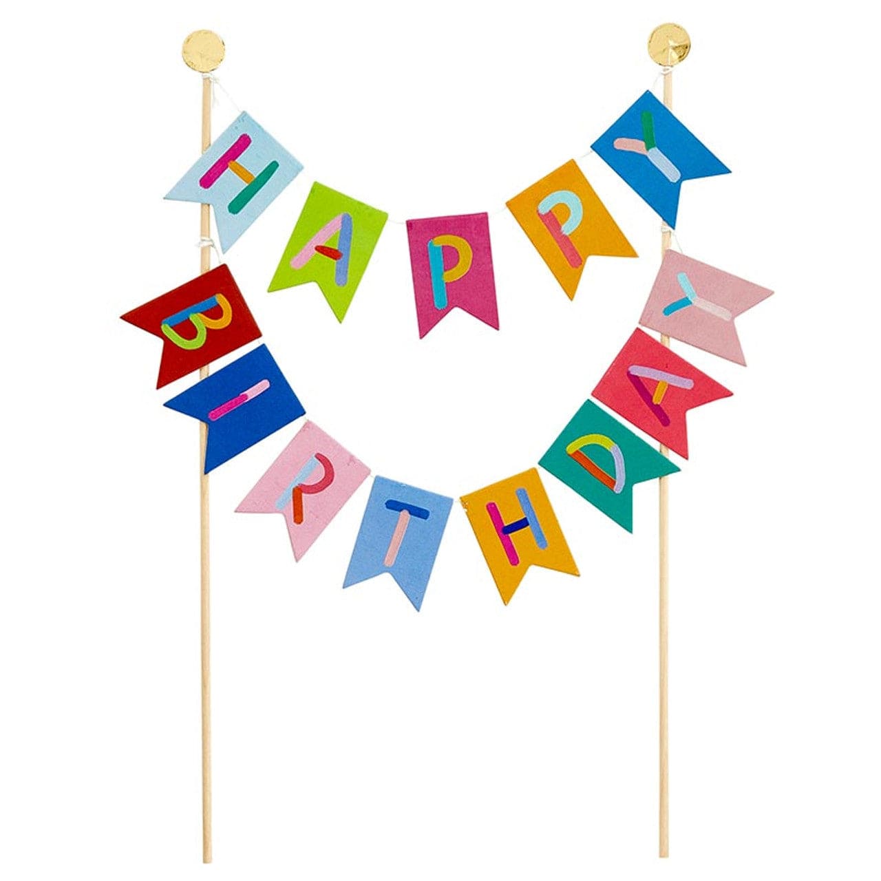 'Happy Birthday' Banner Cake Topper