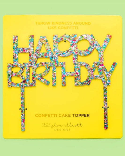 Confetti Cake Toppers