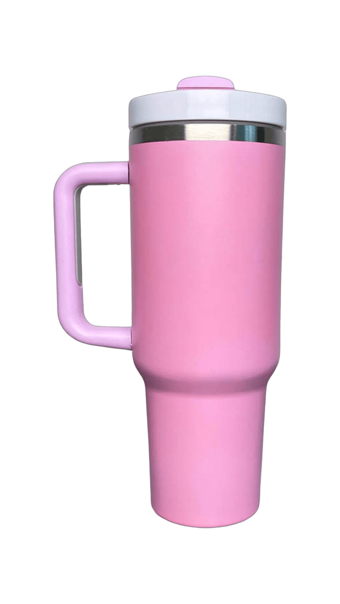 40oz Stainless Steel Tumbler with Straw & Handle