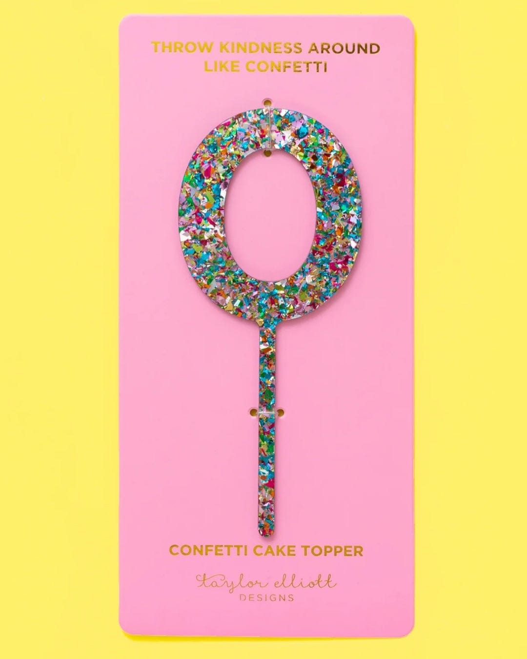 Confetti Cake Toppers