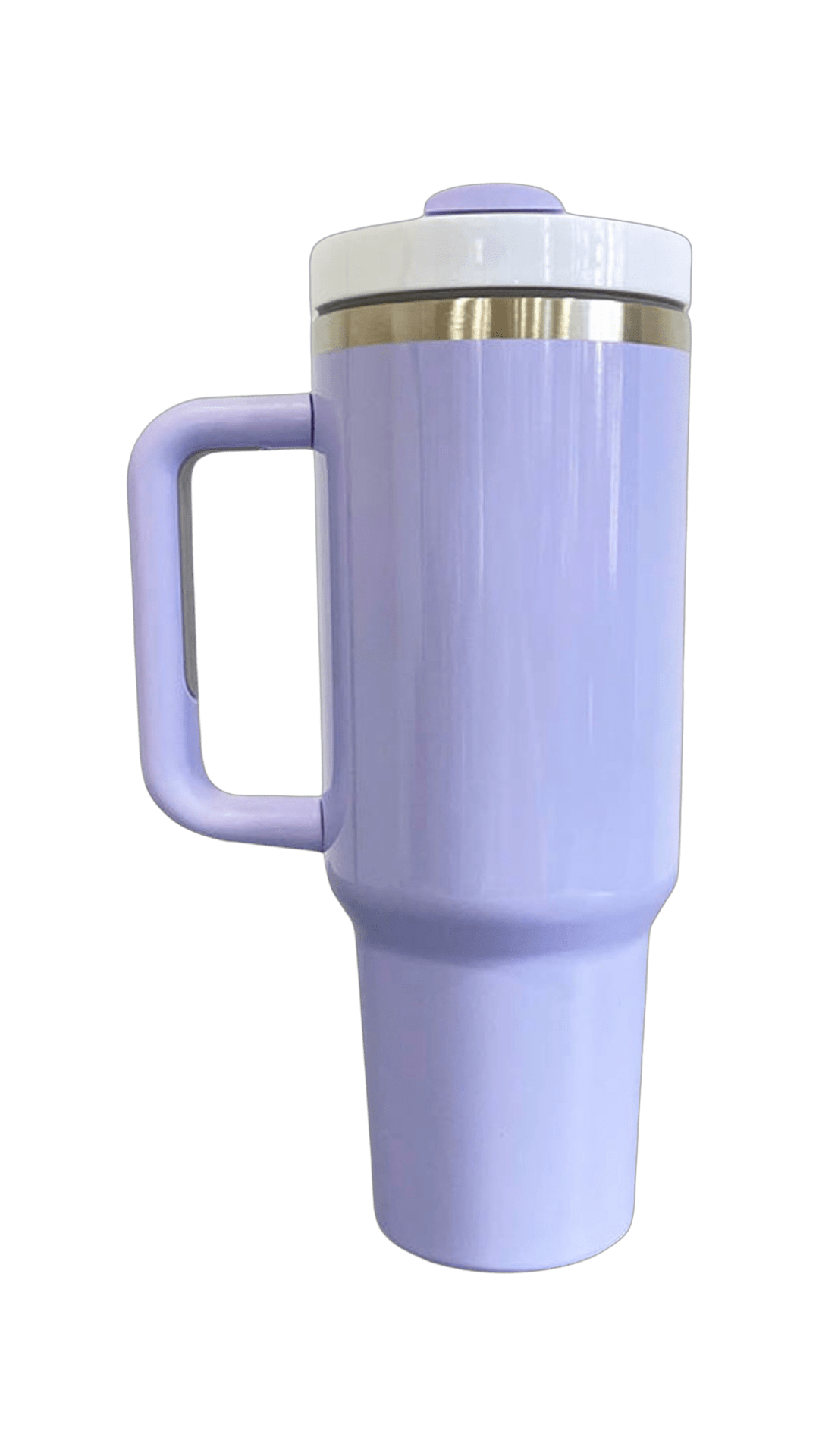 40oz Stainless Steel Tumbler with Straw & Handle