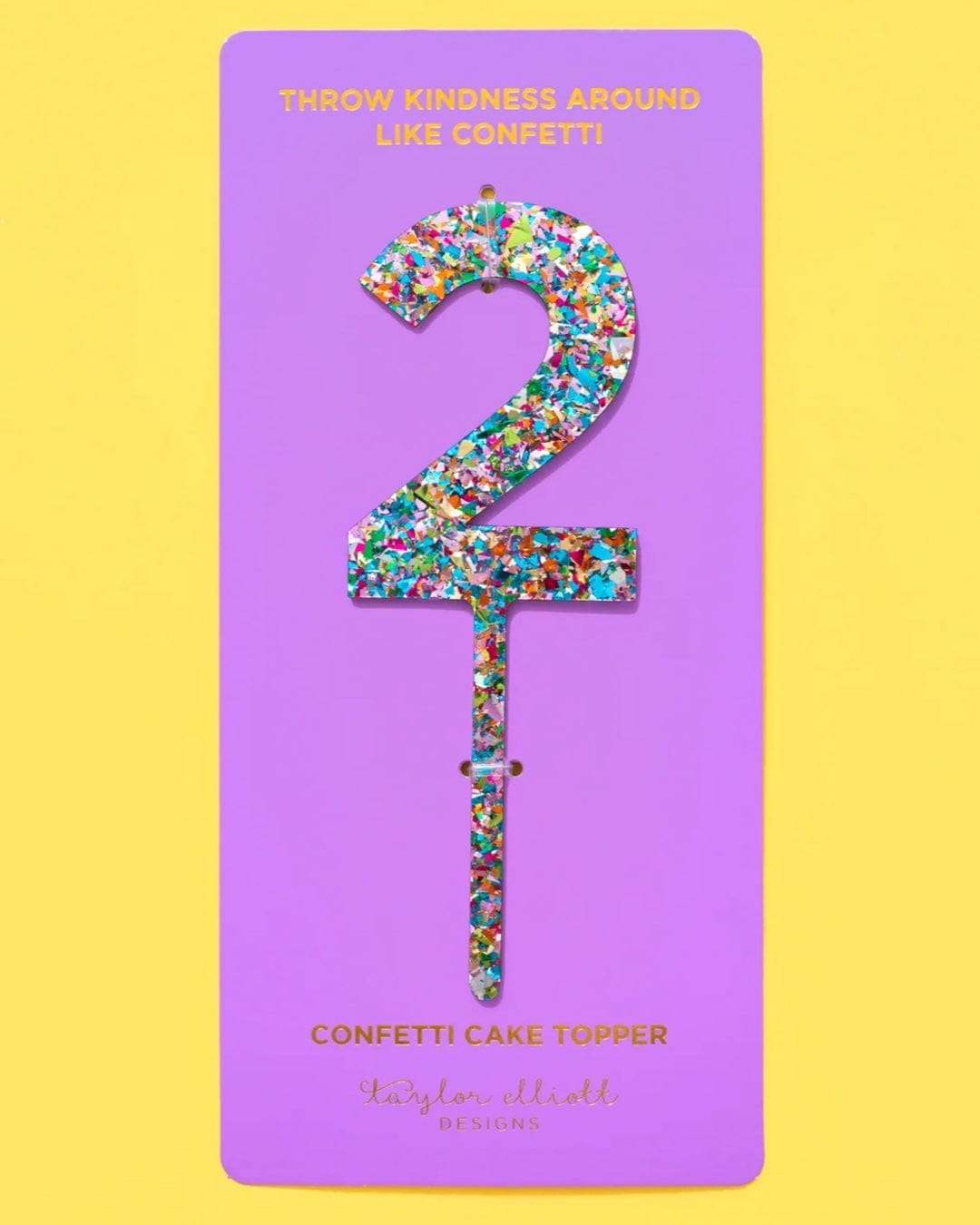 Confetti Cake Toppers
