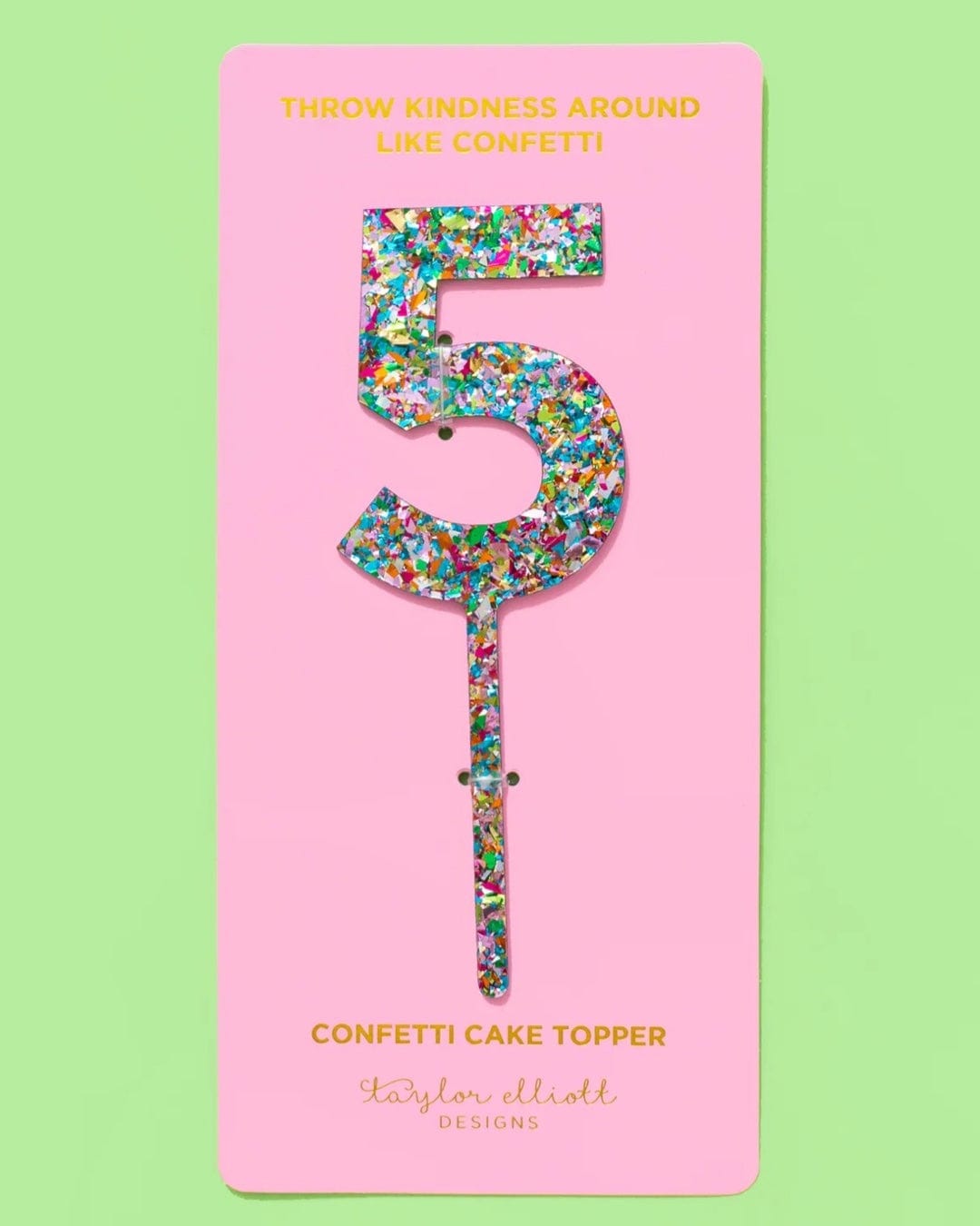 Confetti Cake Toppers