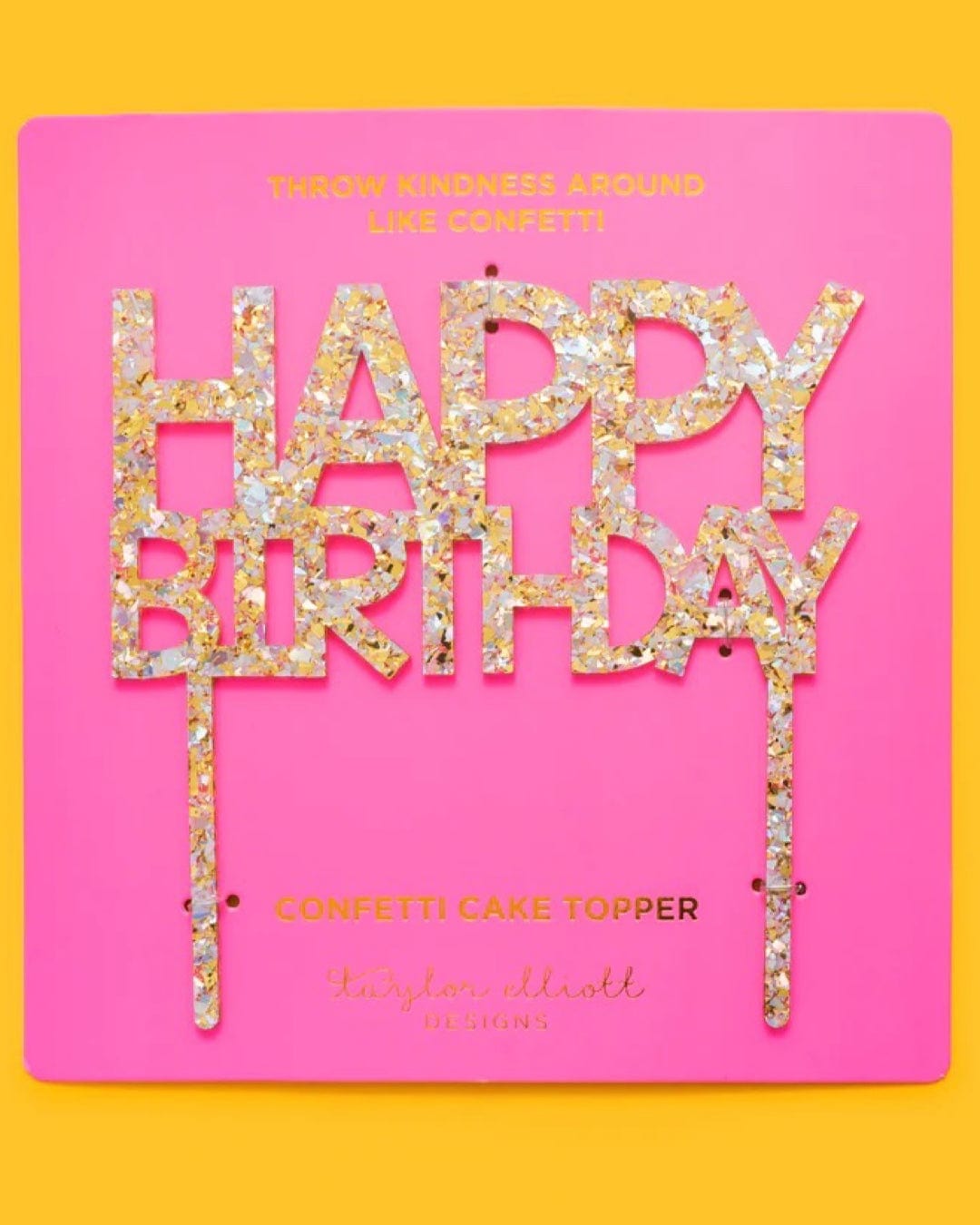 Confetti Cake Toppers