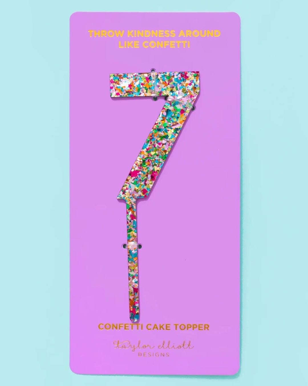 Confetti Cake Toppers