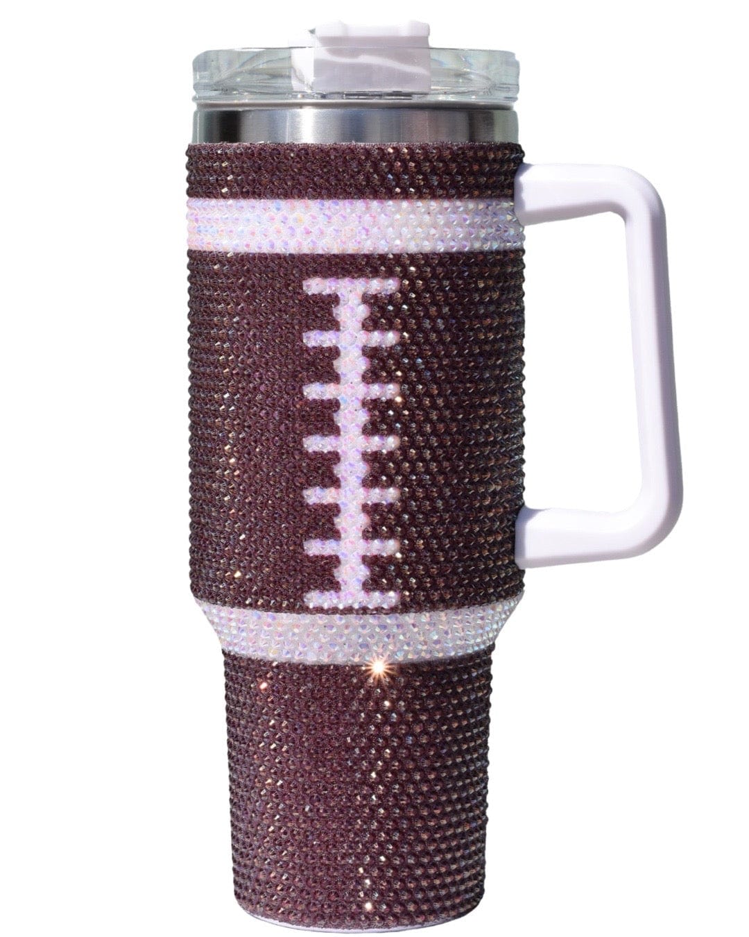 40oz Stainless Steel Tumbler with Straw & Handle