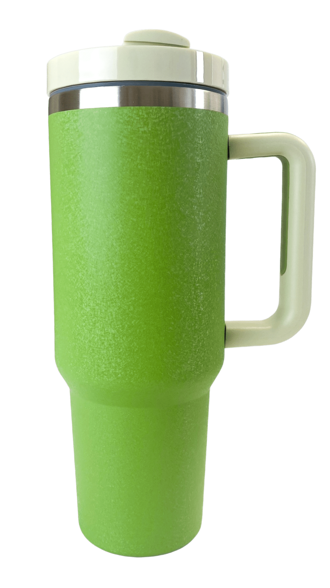 40oz Stainless Steel Tumbler with Straw & Handle