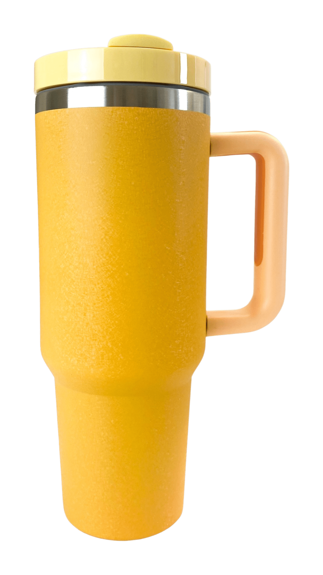 40oz Stainless Steel Tumbler with Straw & Handle