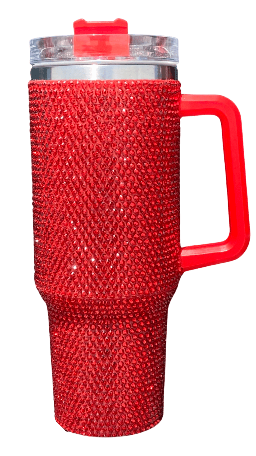 40oz Stainless Steel Tumbler with Straw & Handle