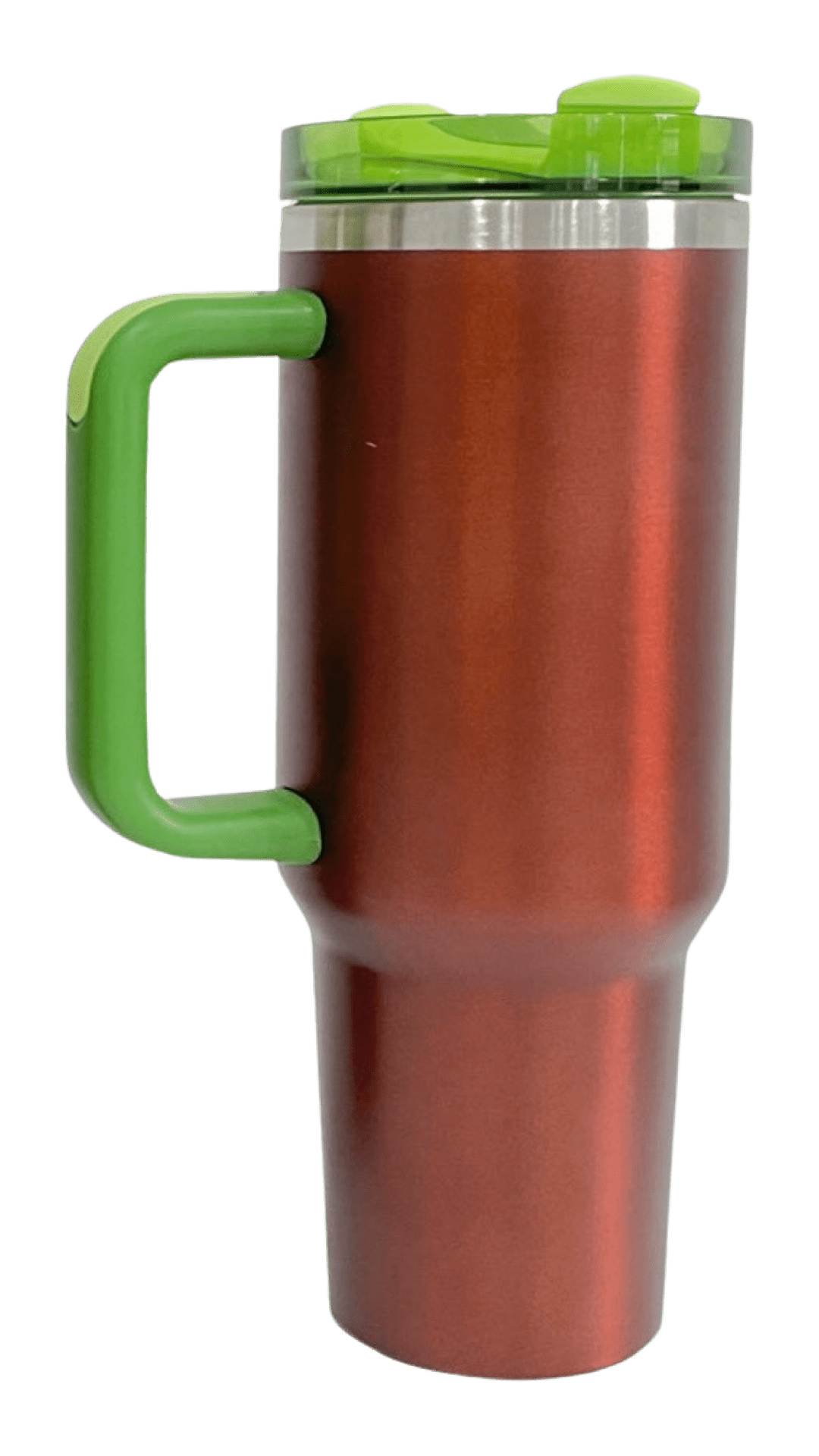 40oz Stainless Steel Tumbler with Straw & Handle