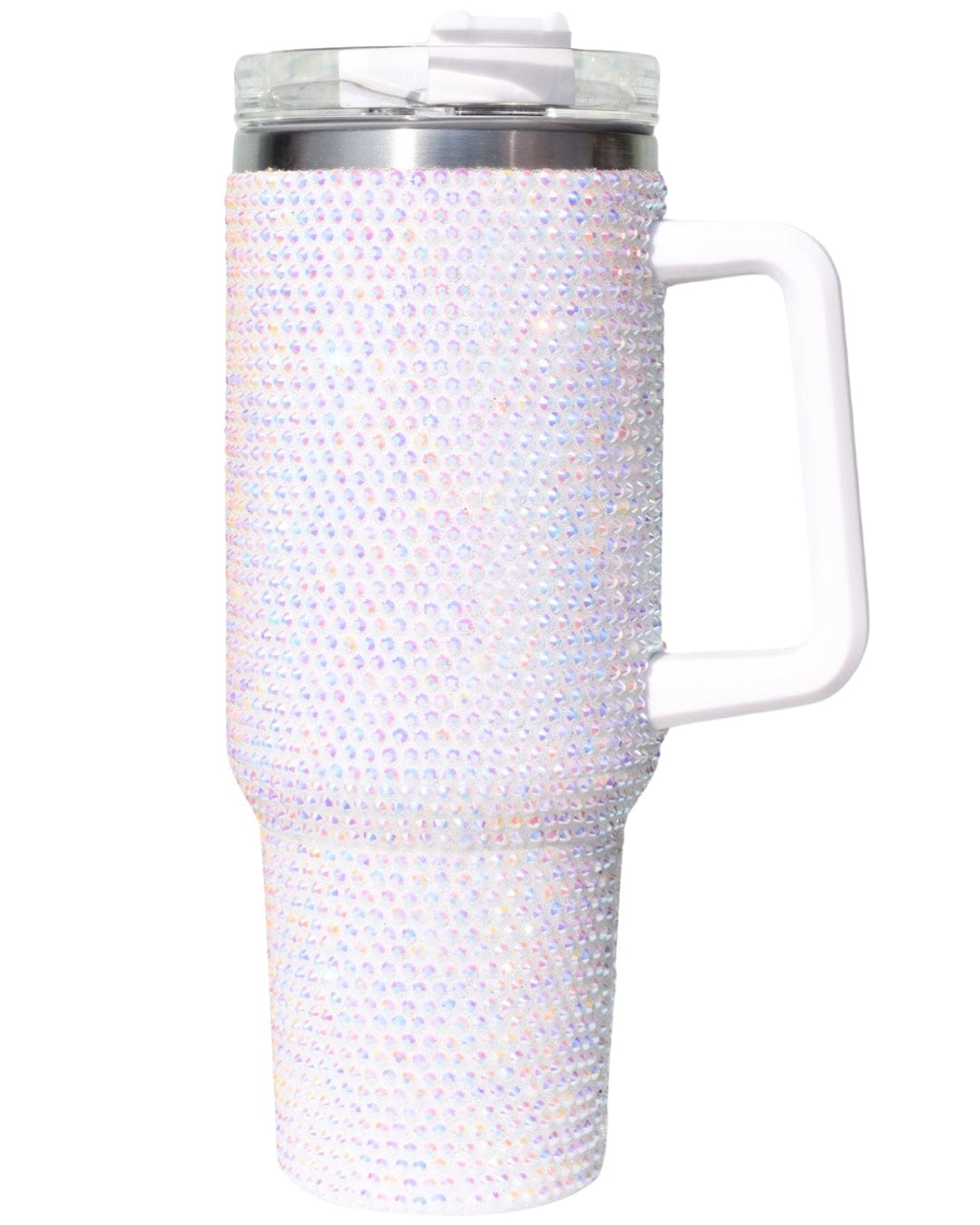 40oz Stainless Steel Tumbler with Straw & Handle