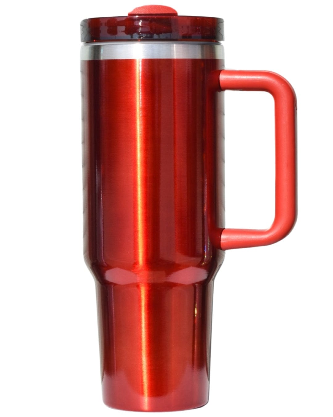 40oz Stainless Steel Tumbler with Straw & Handle