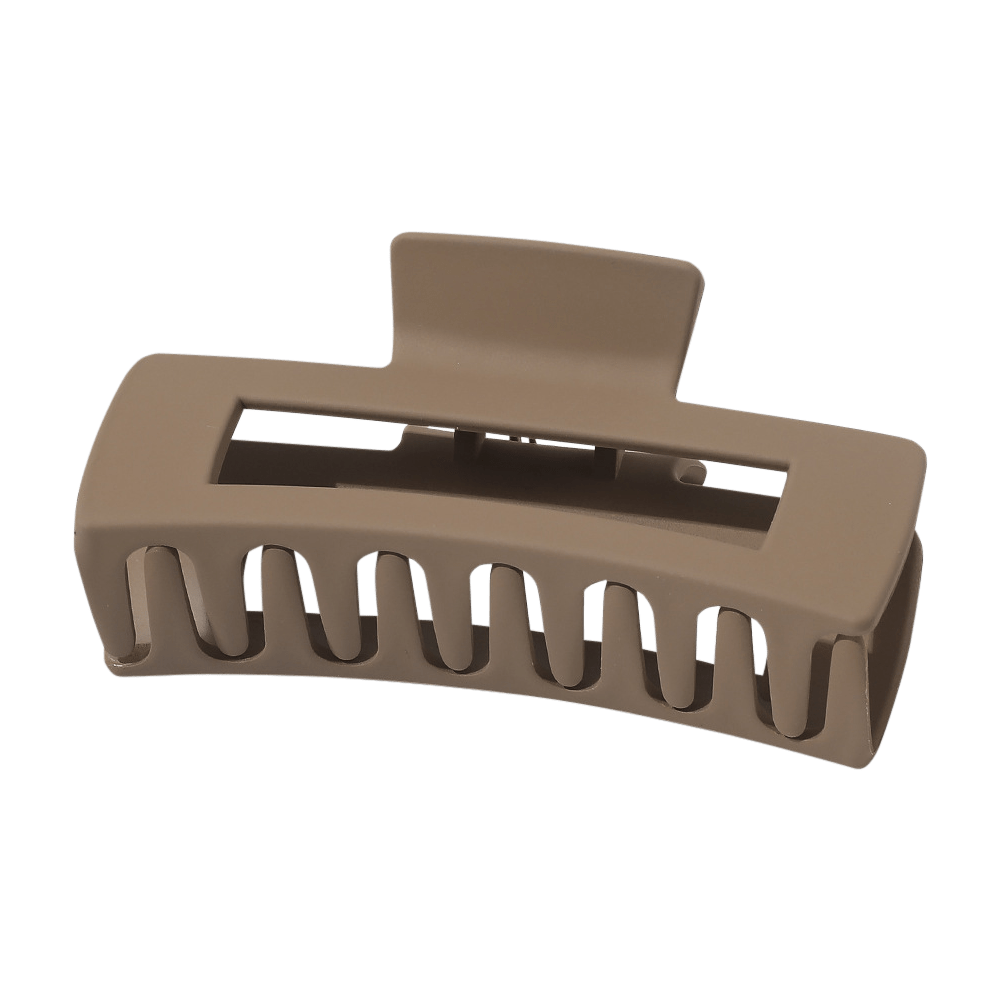Large Matte Rectangle Cutout Claw Clip