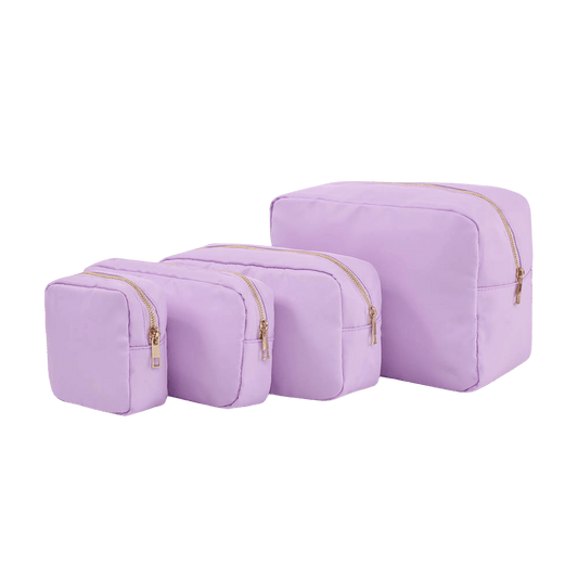 Nylon Cosmetic Bags in Purple