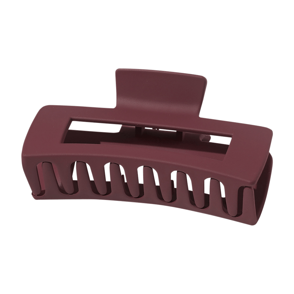 Large Matte Rectangle Cutout Claw Clip