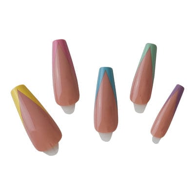 Coffin Long Press On Nails