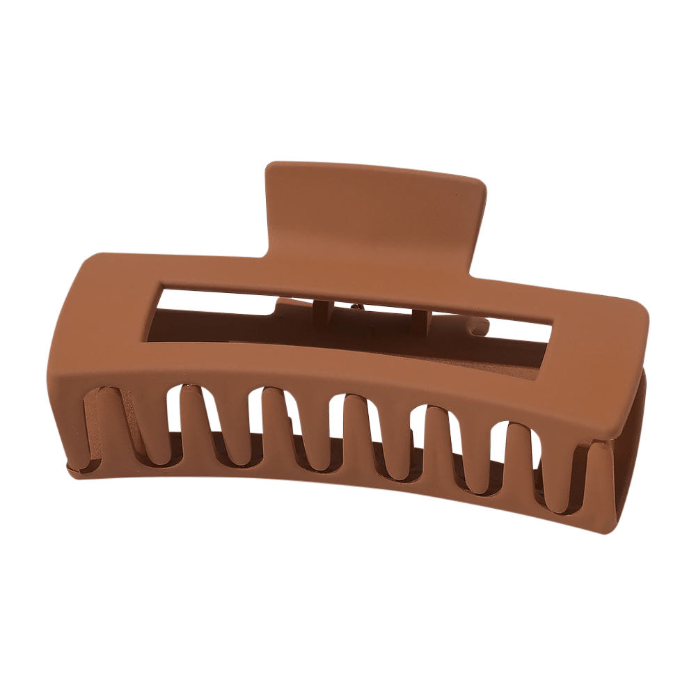 Large Matte Rectangle Cutout Claw Clip