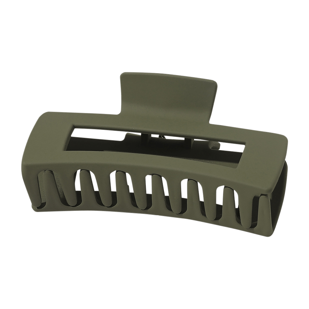 Large Matte Rectangle Cutout Claw Clip