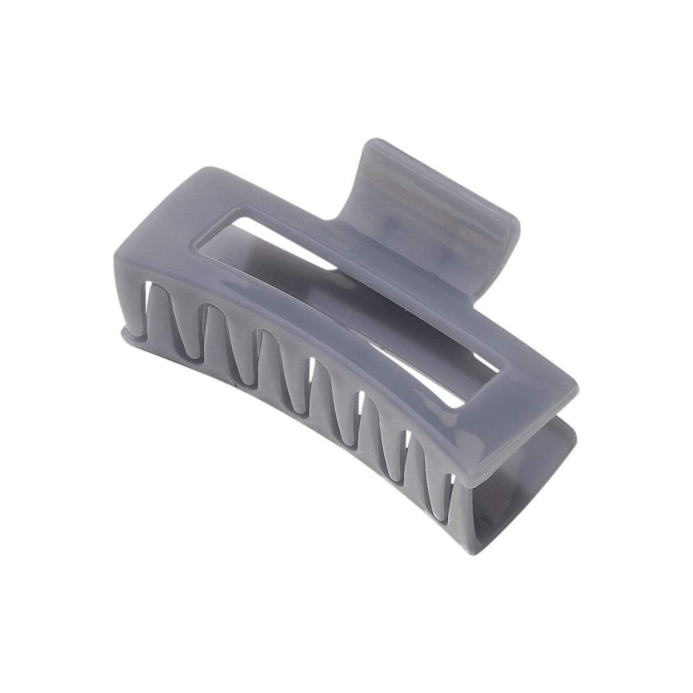 Medium Frosted Rectangle Cutout Claw Clip (6 colors)
