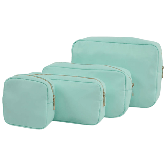 Nylon Cosmetic Bags in Mint