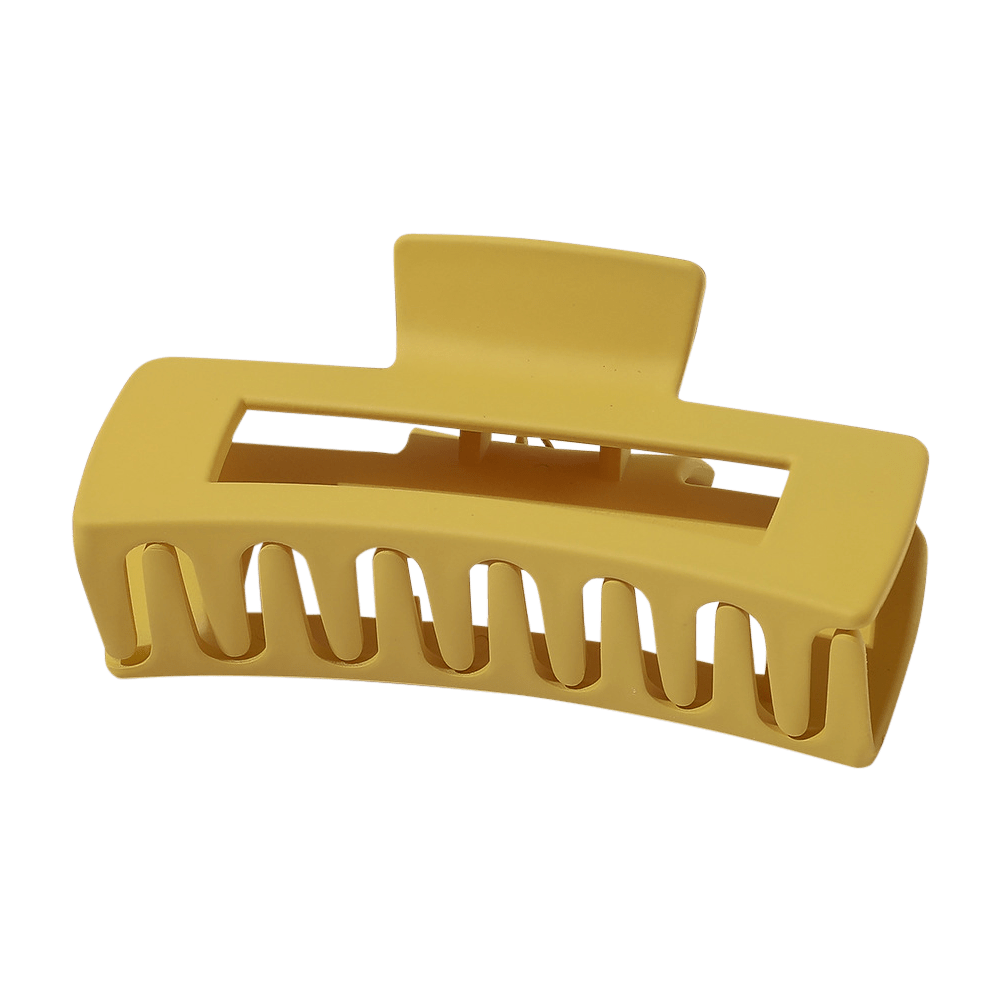 Large Matte Rectangle Cutout Claw Clip