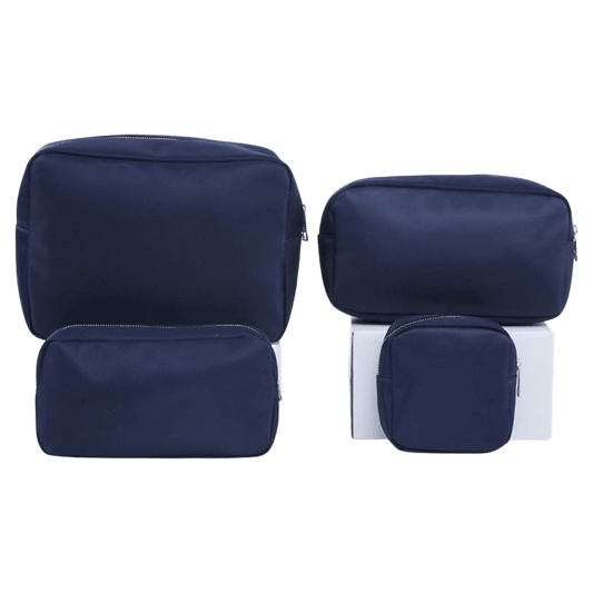 Nylon Cosmetic Bags in Navy