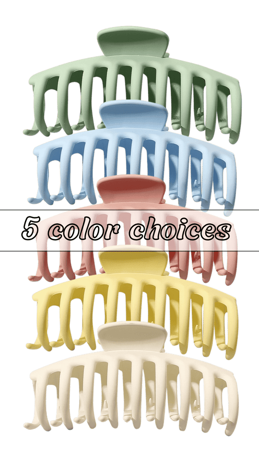 Large Pastel Barrel Claw Clip