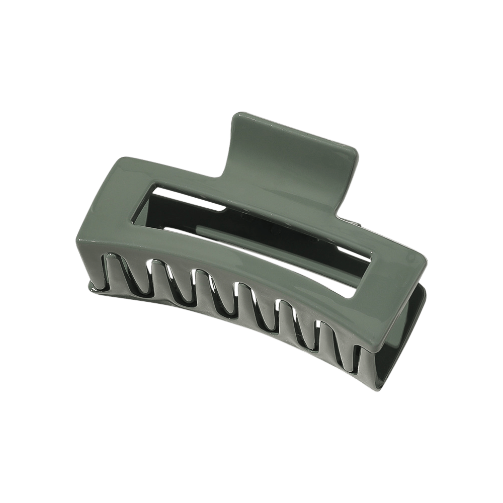 Medium Glossy Rectangle Cutout Claw Clip (6 colors)
