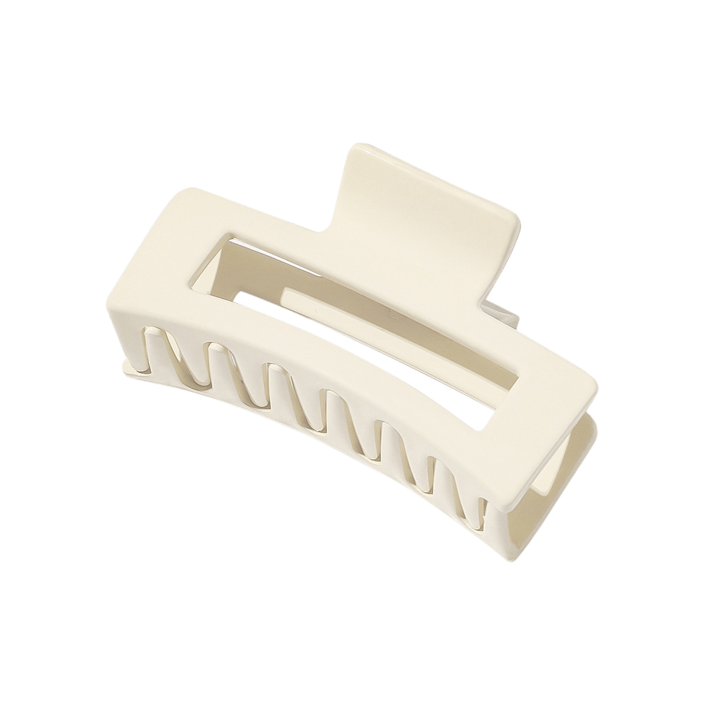 Medium Glossy Rectangle Cutout Claw Clip (6 colors)