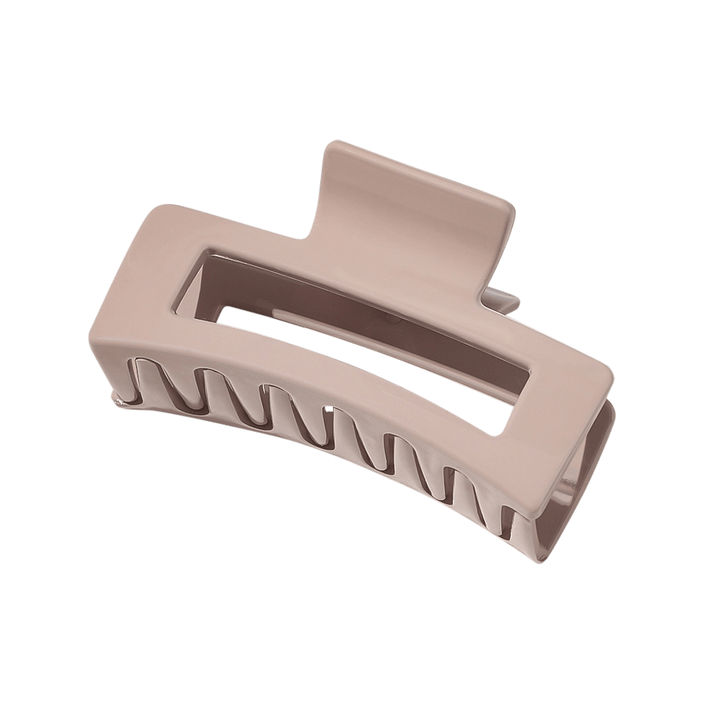 Medium Glossy Rectangle Cutout Claw Clip (6 colors)