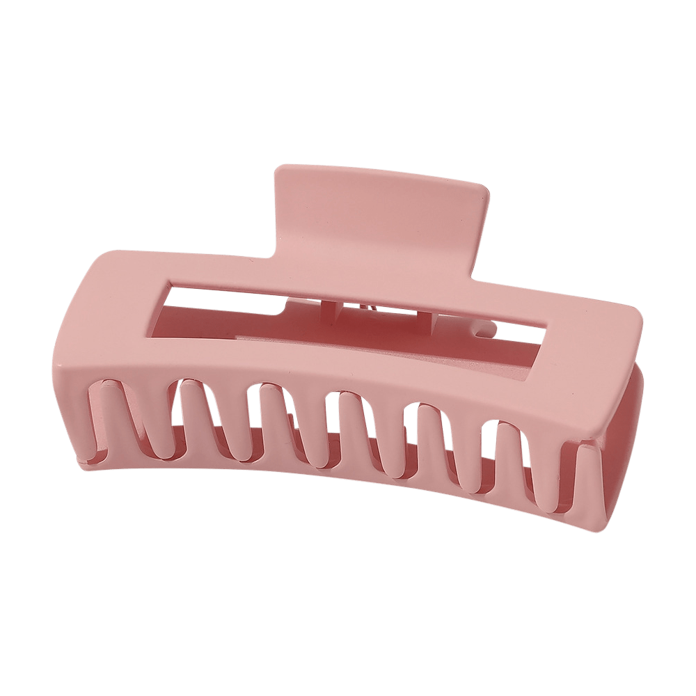 Large Matte Rectangle Cutout Claw Clip