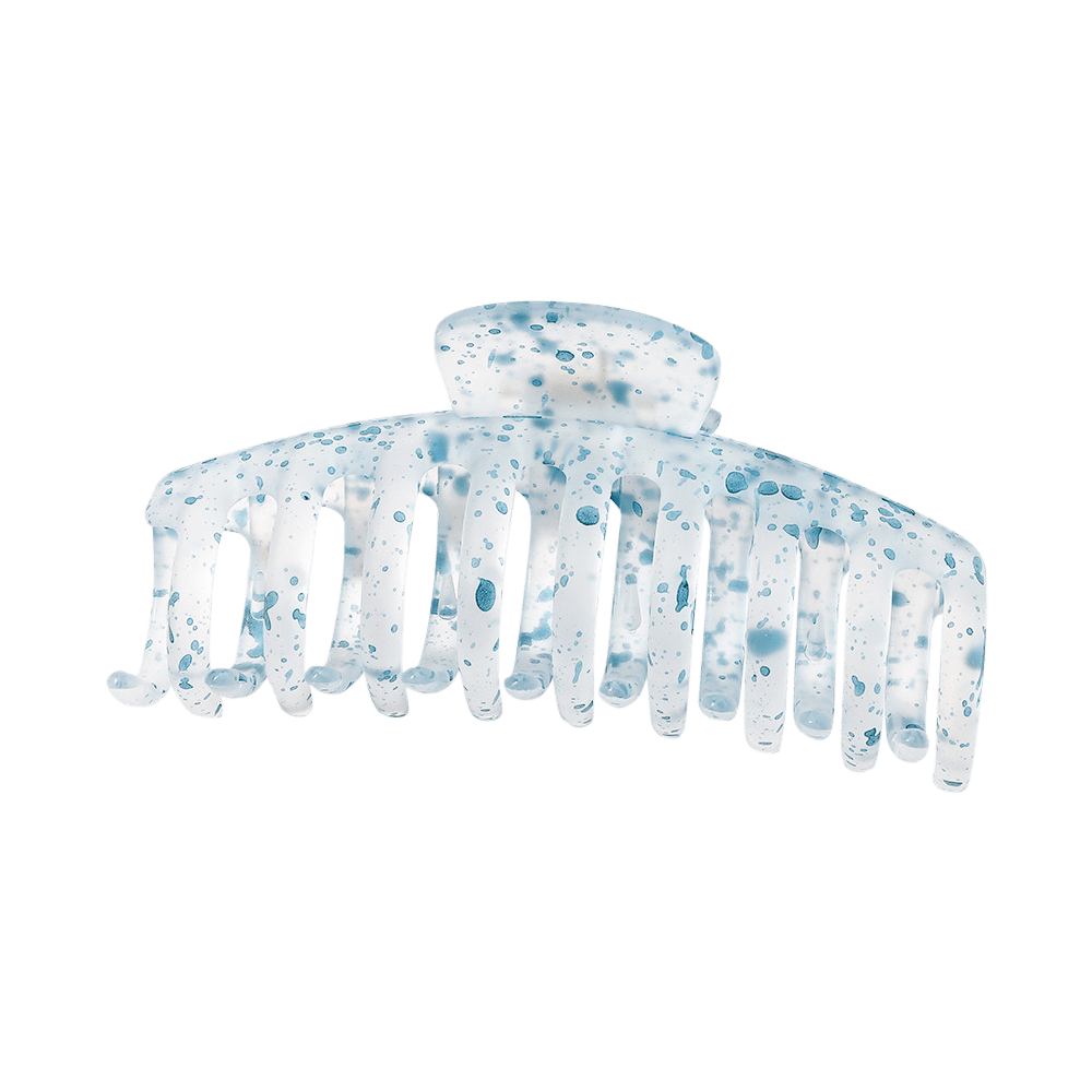 Large Watercolor Barrel Claw Clip