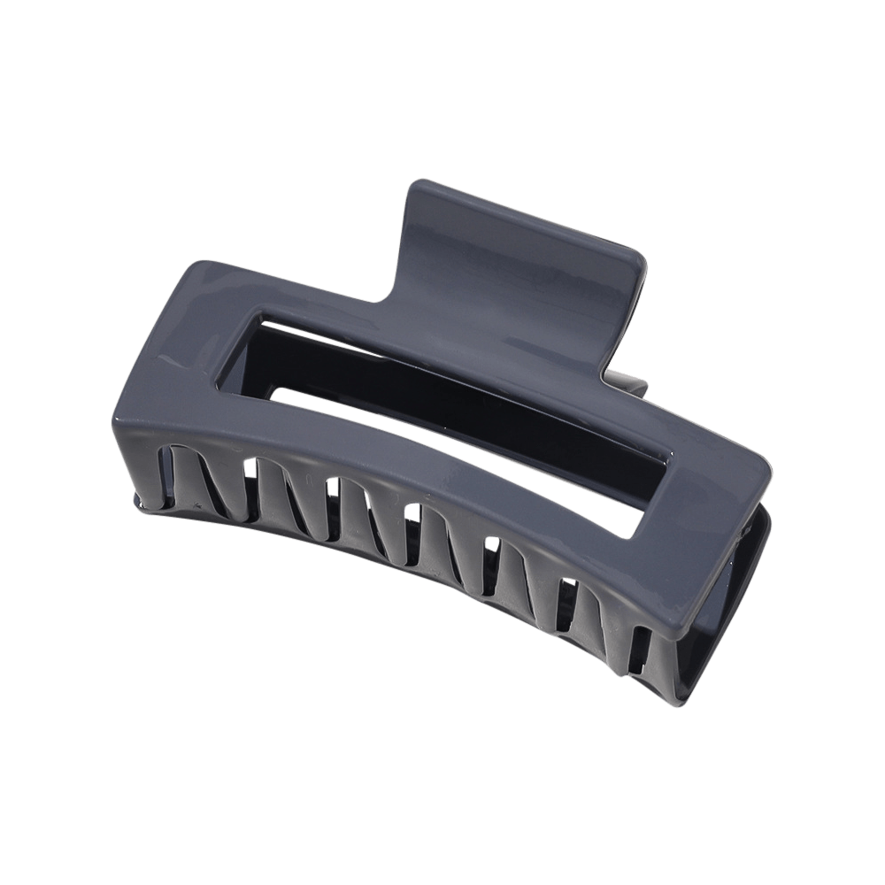 Medium Glossy Rectangle Cutout Claw Clip (6 colors)