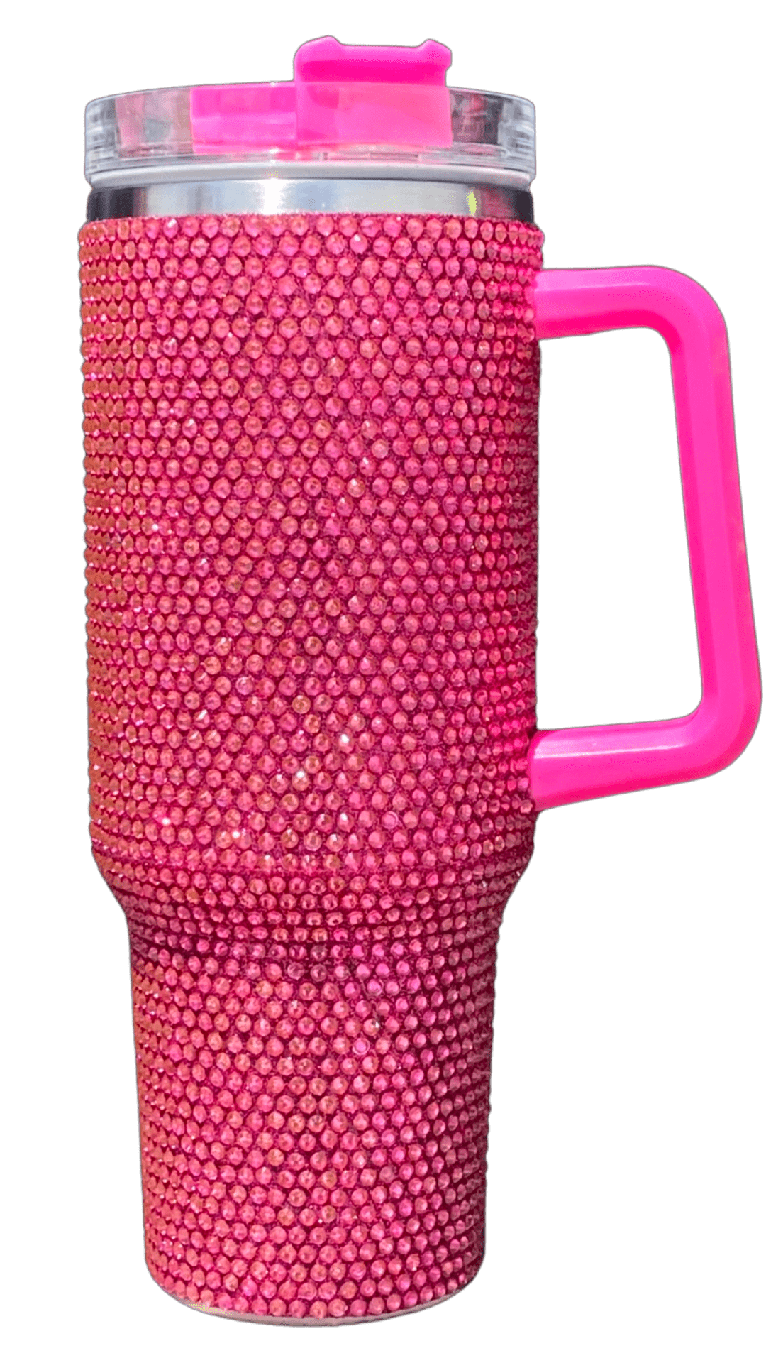 40oz Stainless Steel Tumbler with Straw & Handle