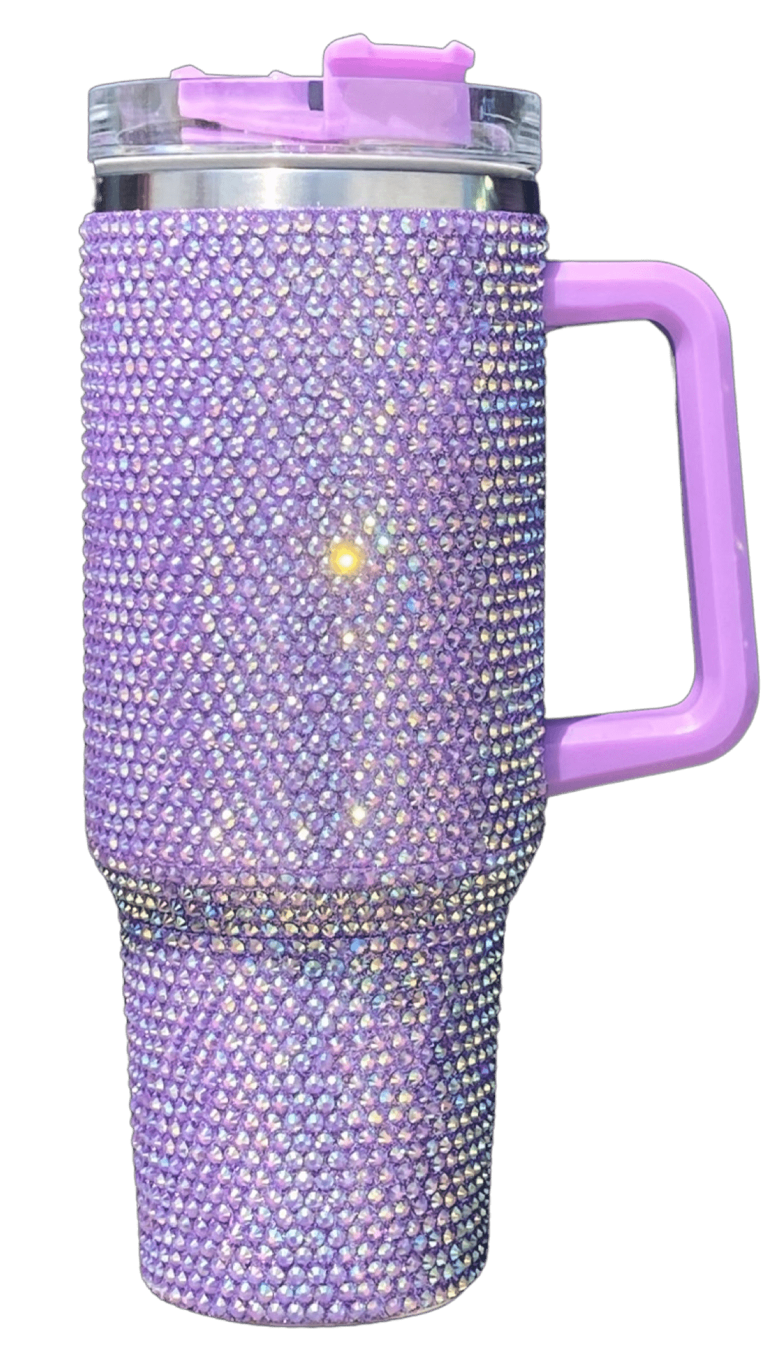 40oz Stainless Steel Tumbler with Straw & Handle