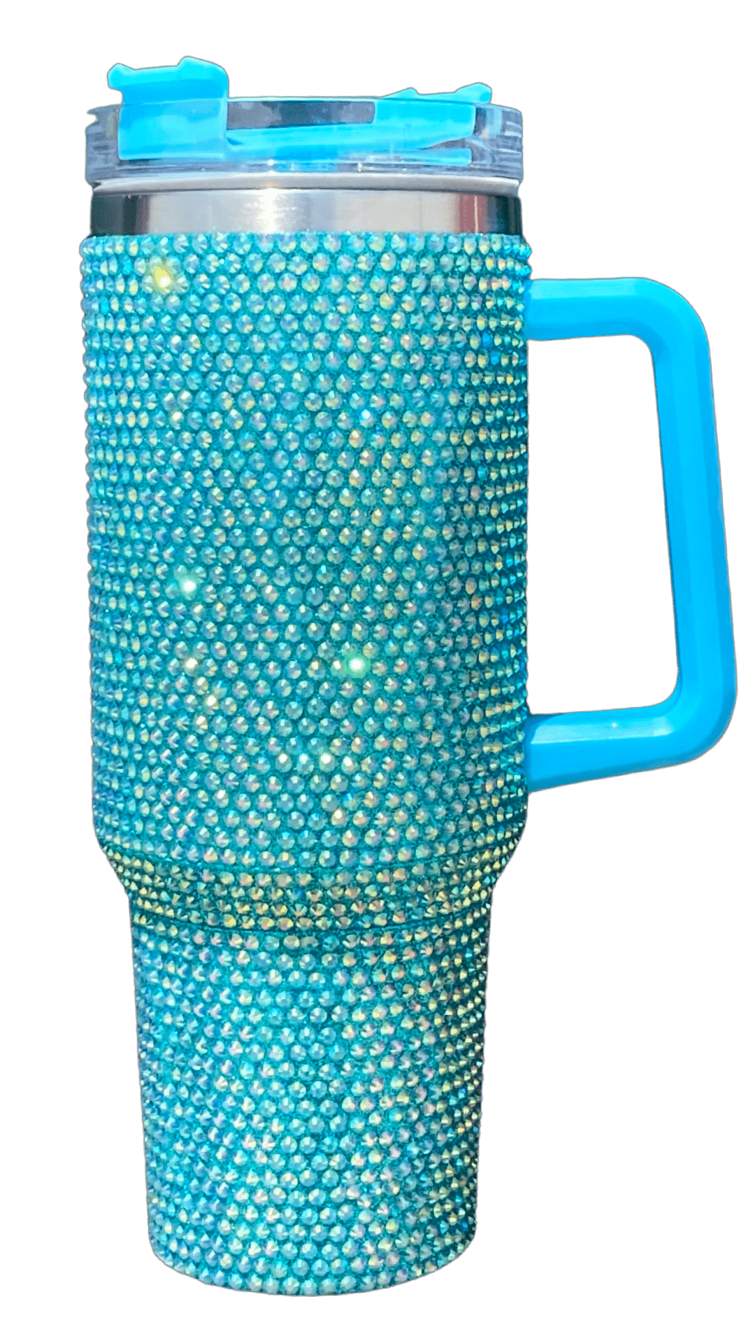 40oz Stainless Steel Tumbler with Straw & Handle