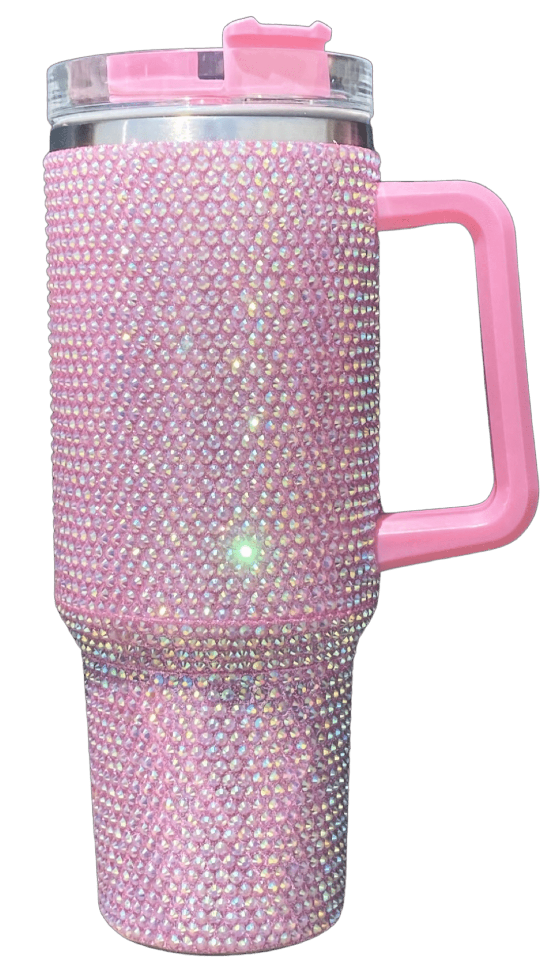 40oz Stainless Steel Tumbler with Straw & Handle