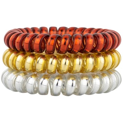 Fire & Gold (Metallic) Standard Size Hair Tie Set