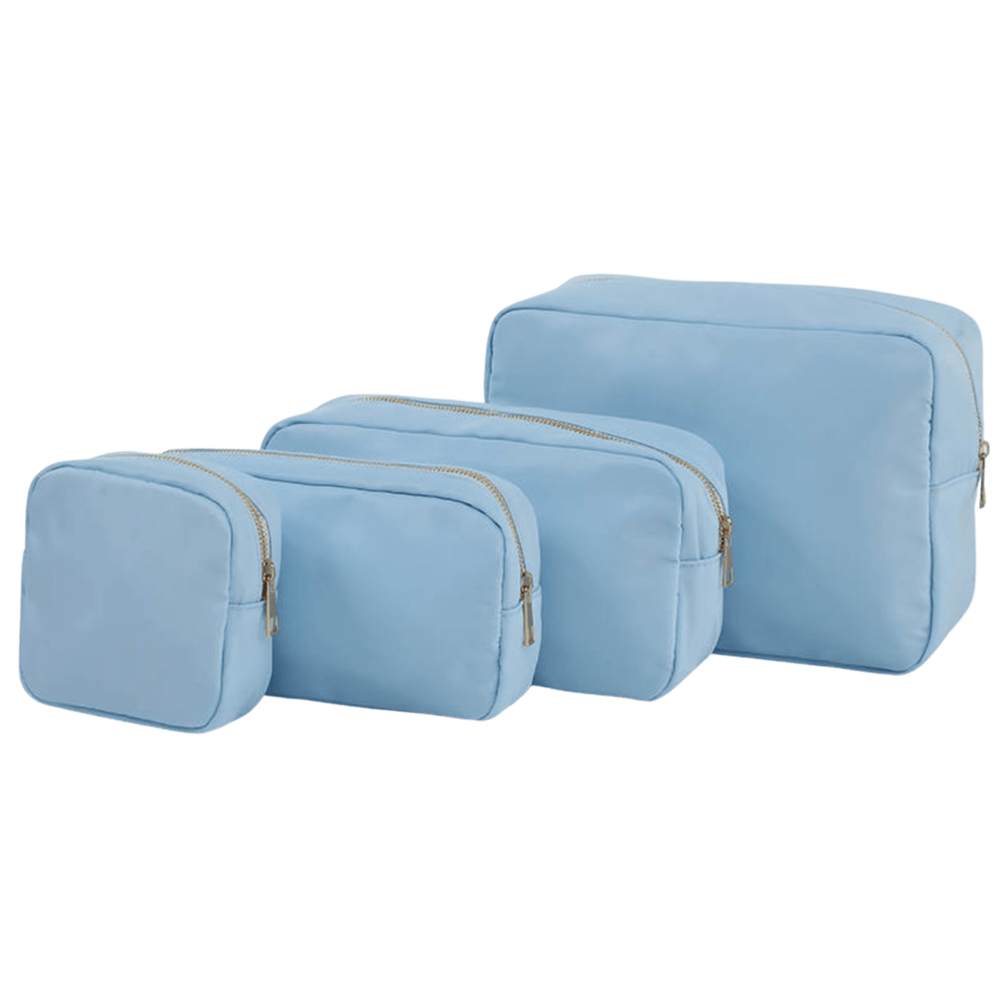 Nylon Cosmetic Bags in Light Blue