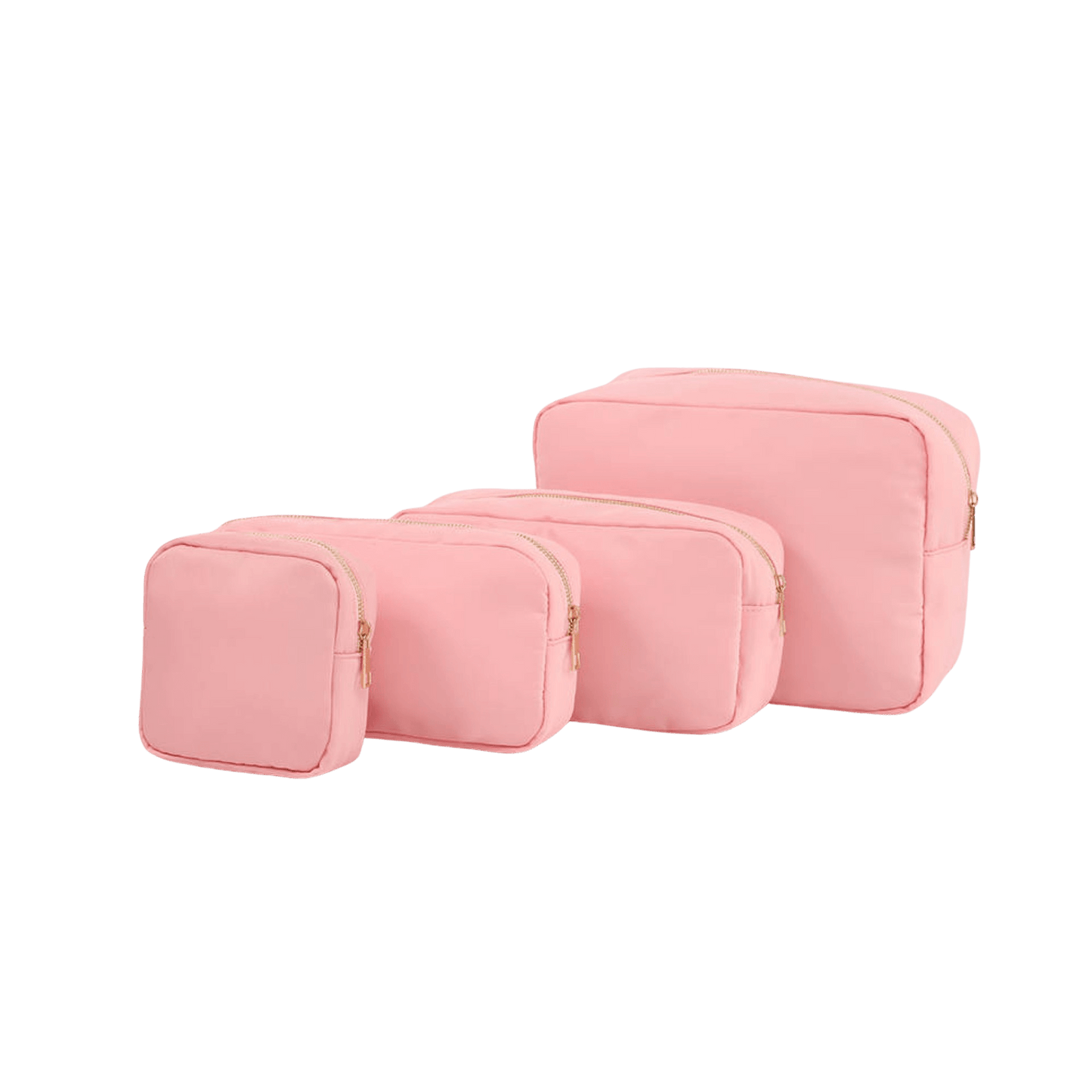 Nylon Cosmetic Bags in Coral