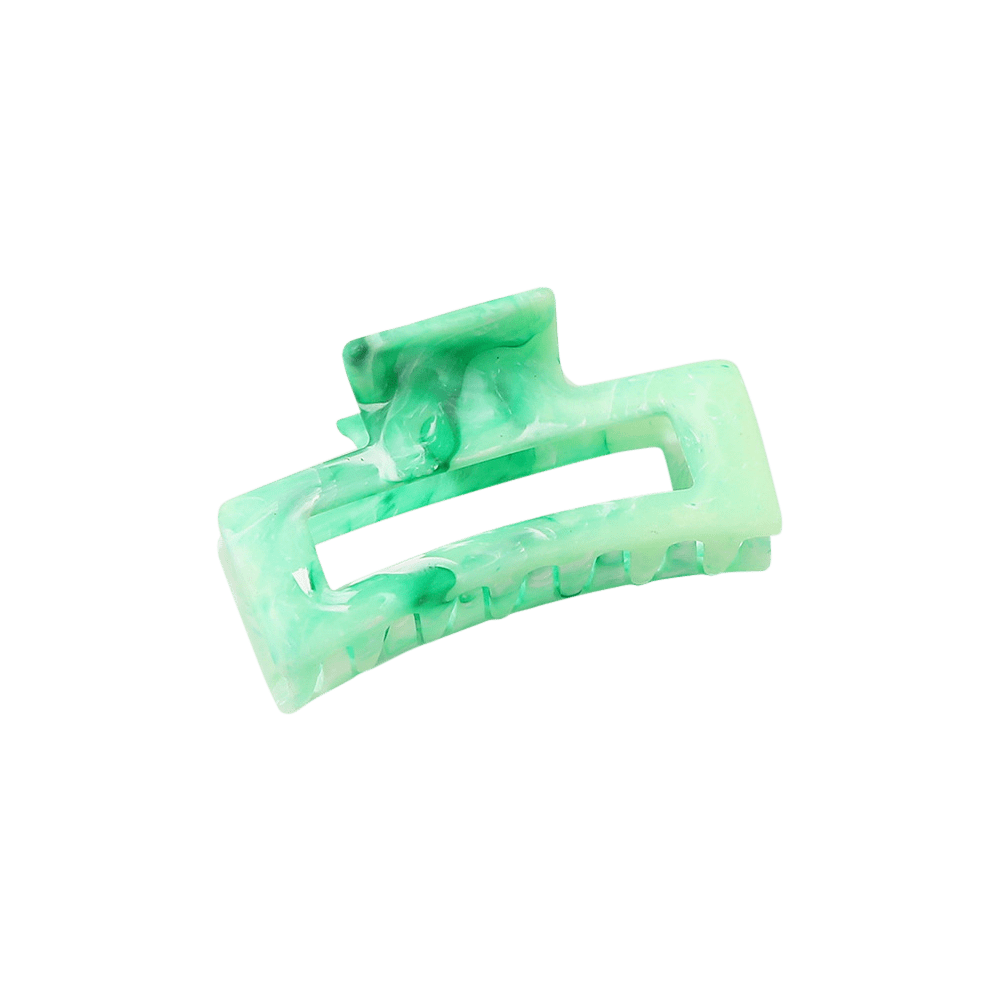 Medium Marble Rectangle Cutout Claw Clip (6 colors)