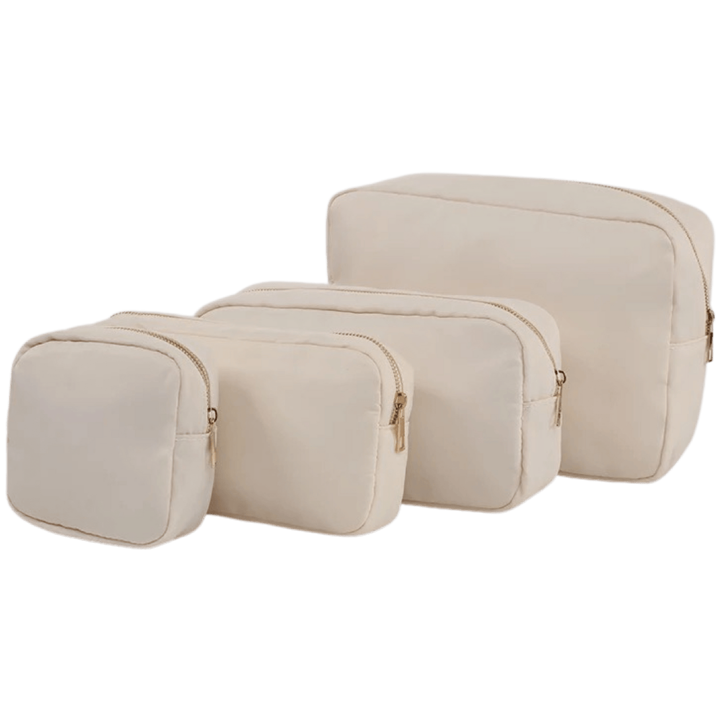 Nylon Cosmetic Bags in Cream