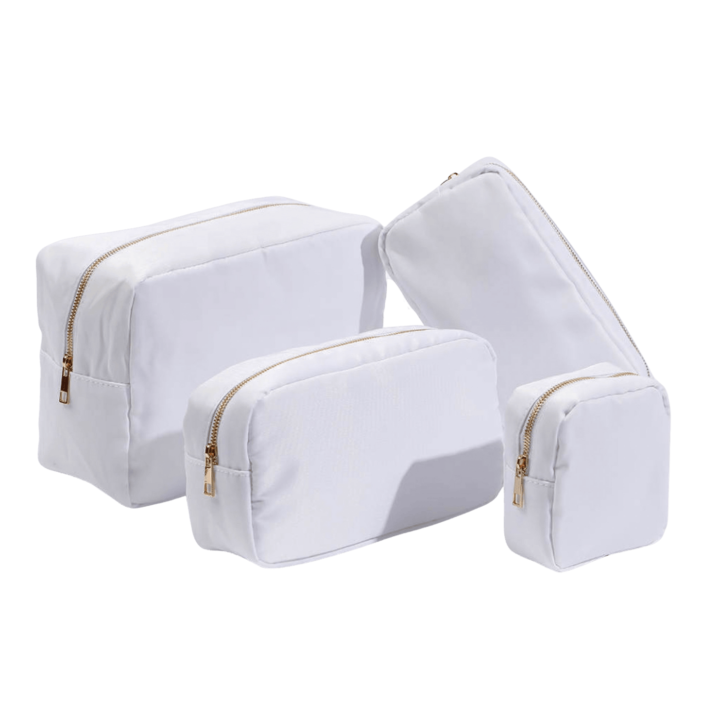 Nylon Cosmetic Bags in White