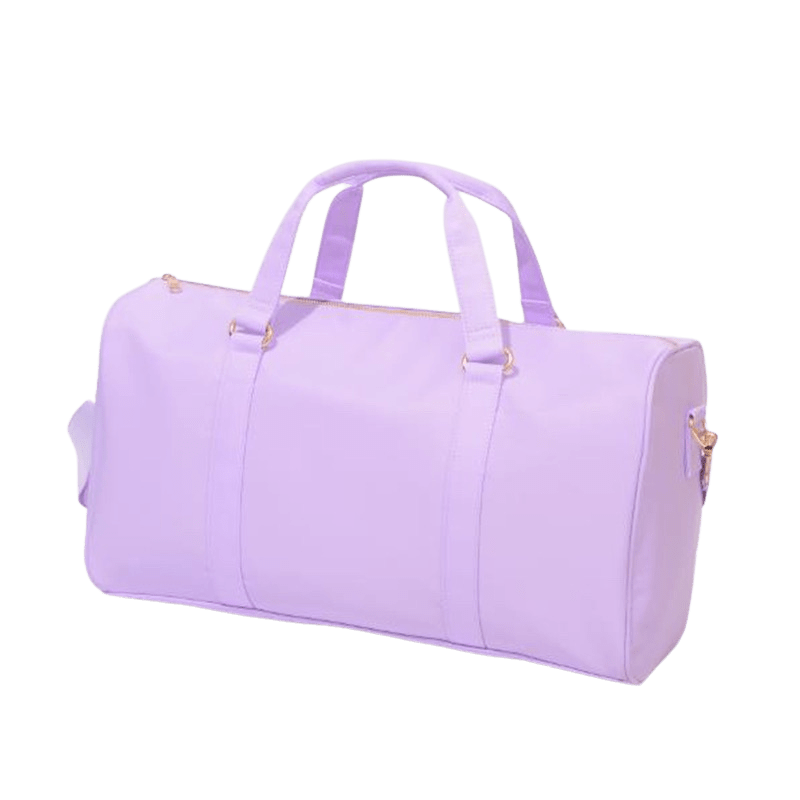 Purple Nylon Weekender Bag